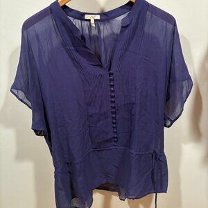 Joie Sheer Blue Top Small